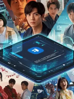 Evolution of dorama genres on U.S. streaming platforms in 2026, showing diverse content and futuristic interface.