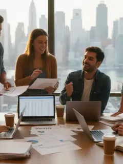 Students discussing potential $10,000 student loan forgiveness in 2026