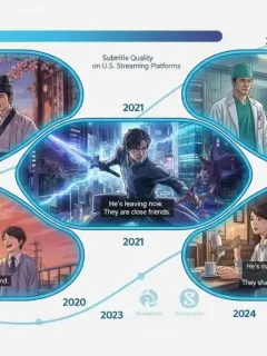 Evolution of dorama subtitling quality on U.S. platforms