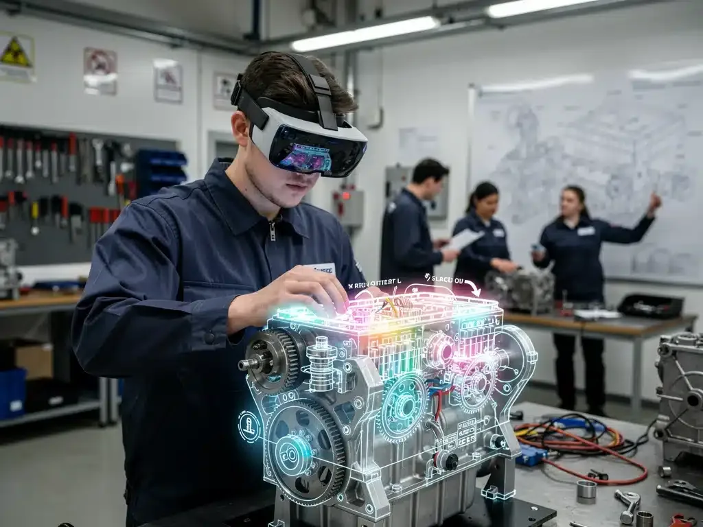 Augmented reality in vocational training education for hands-on training