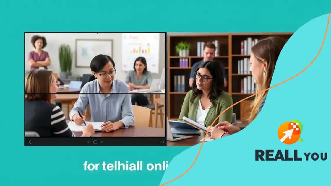 Training for teachers in a virtual environment
