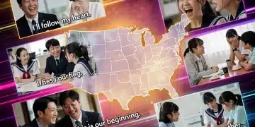Vibrant collage of dorama scenes illustrating rising U.S. Dorama Popularity