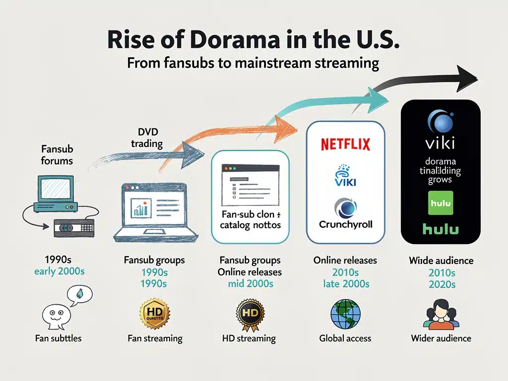 Timeline of dorama accessibility milestones in the United States