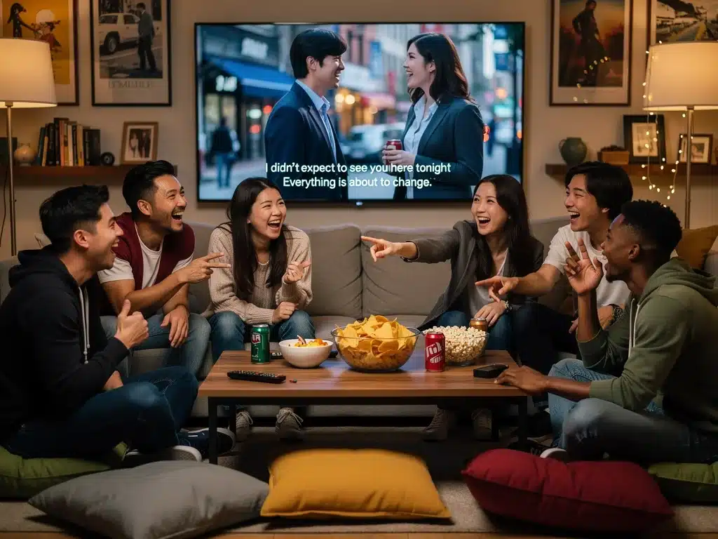 Diverse audience enjoying official dorama streaming in the US